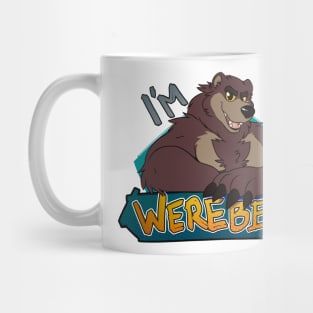 I'm a werebear, red Mug